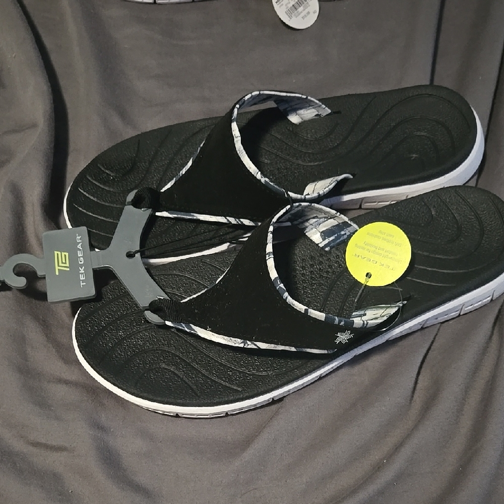 Trek Gear Black and White Sandals